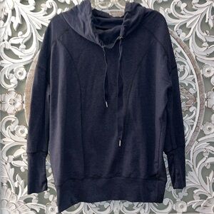 Zella Cowl Neck Workout Blue Women's Sweatshirt sz Large EUC